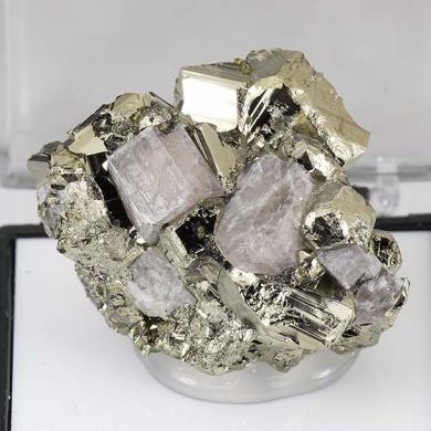 Fluorapatite on Pyrite