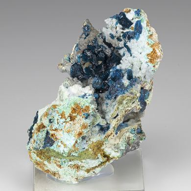 Veszelyite with Hemimorphite