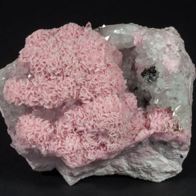 Rhodochrosite with Sphalerite and Quartz