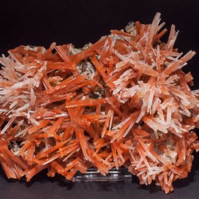 Quartz (variety red quartz) with Quartz