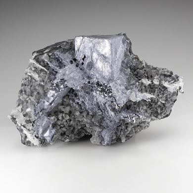 Galena with Palygorskite, Sphalerite, Quartz