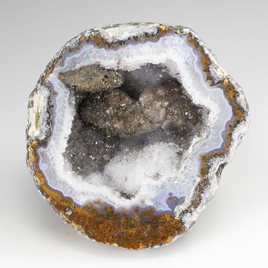 Calcite, Quartz Geode
