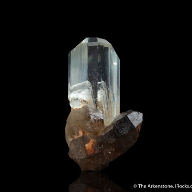 Topaz on Smoky Quartz