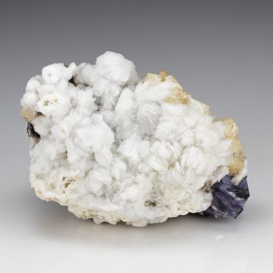 Barite with Fluorite, Calcite