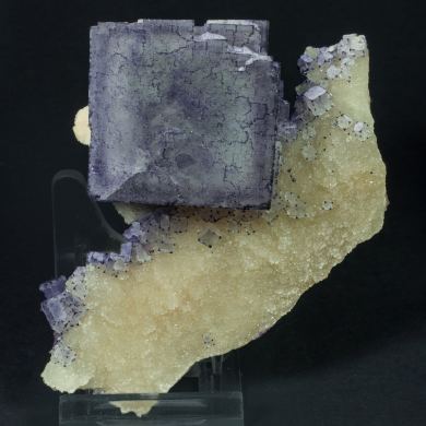 Fluorite with Baryte and Quartz