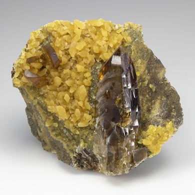 Barite with Calcite