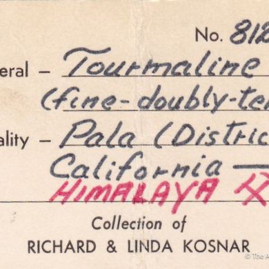 Tourmaline with Lepidolite (1972)