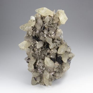 Calcite with Sphalerite, Fluorite