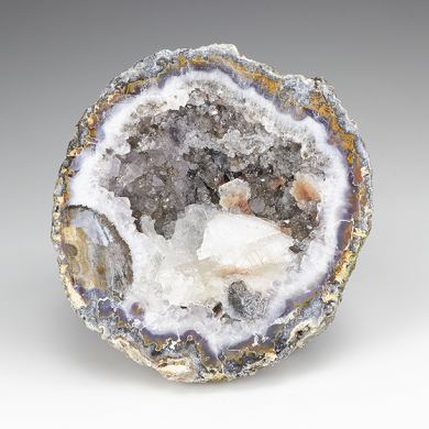 Quartz, Calcite Geode