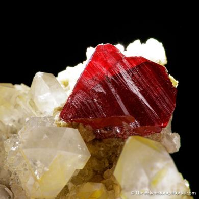 Cinnabar on Quartz