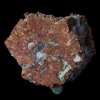 Copper pseudo. Aragonite 