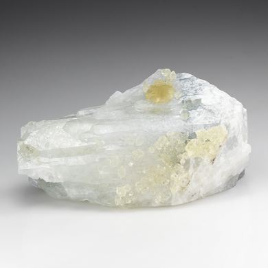 Celestine with Calcite