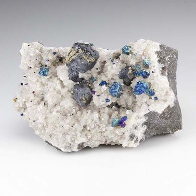 Galena with Chalcopyrite, Dolomite