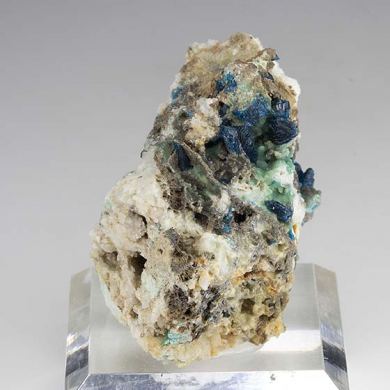 Veszelyite with Hemimorphite