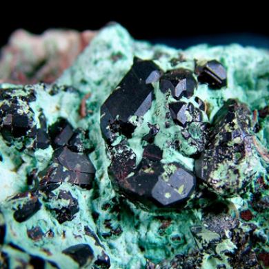 Cuprite on Chrysocolla