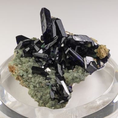 Azurite with Smithsonite