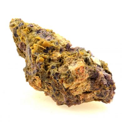 Wulfenite, Mimetite, Baryte, Fluorite.