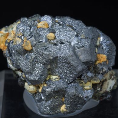 Galena with Pyrite and Calcite