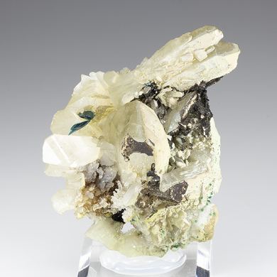 Veszelyite with Philipsburgite, Goethite, Chrysocolla, Quartz