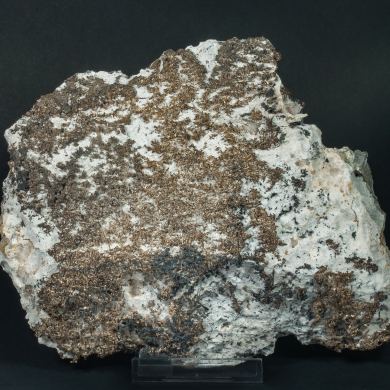 Silver with Acanthite and Calcite