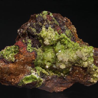 Duftite with Calcite