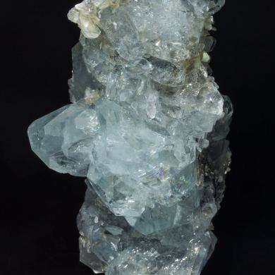 Beryl (variety aquamarine) with Muscovite