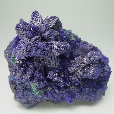 Azurite with Malachite