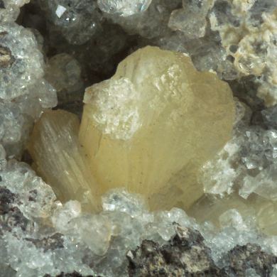 Stilbite on Analcime