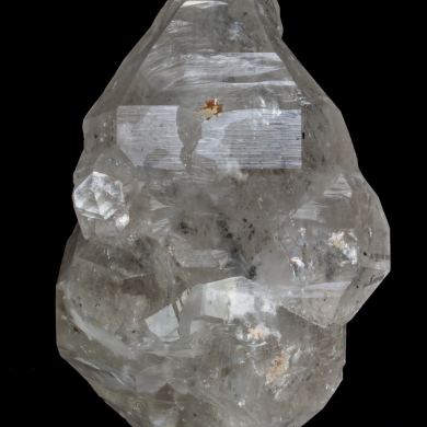 Doubly terminated Quartz with hydrocarbon inclusions and Baryte