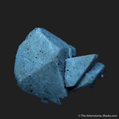 Scheelite (fluorescent) with Molybdenite, on Arsenopyrite