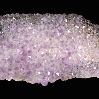 Quartz (variety amethyst) after Calcite with Hematite