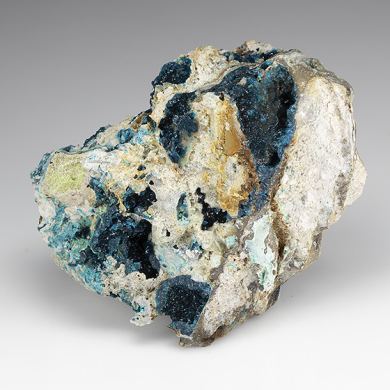 Veszelyite with Hemimorphite