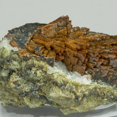 Helvine with Magnetite and Garnet