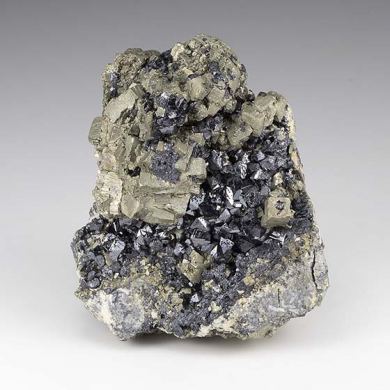 Brookite with Pyrite