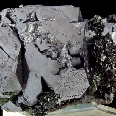 Galena on sphalerite