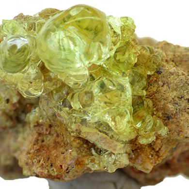 Opal var. hyalite CRAZY FLUORESCENCE