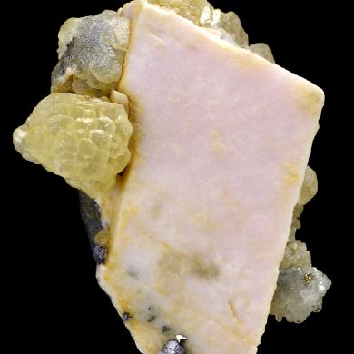 Rhodochrosite, calcite