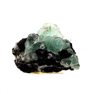 Fluorite, Sphalerite, Pyrite.