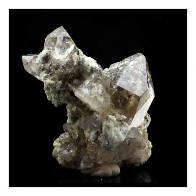 Smoky quartz with Chlorite + Adularia.