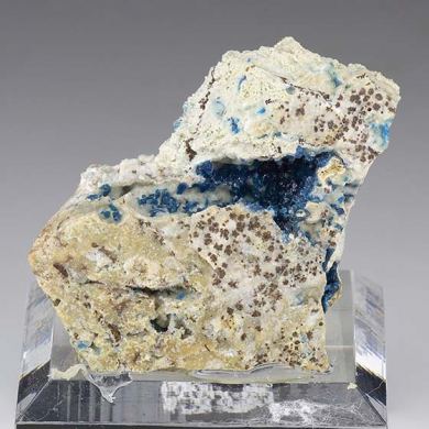Veszelyite with Hemimorphite