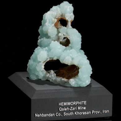 Hemimorphite Cast with Limonite from Qaleh-Zari Mine in Iran