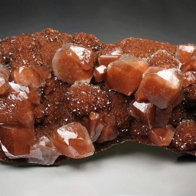 CALCITE with HEMATITE inclusions
