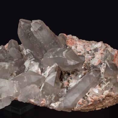 Quartz (variety smoky) with Microcline
