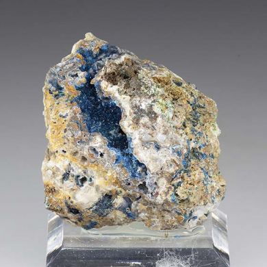 Veszelyite with Hemimorphite
