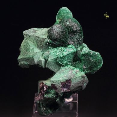 CUPRITE with MALACHITE coating, MALACHITE - floater