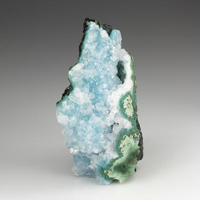 Quartz with Chrysocolla