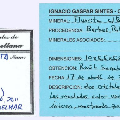 Fluorite with Baryte