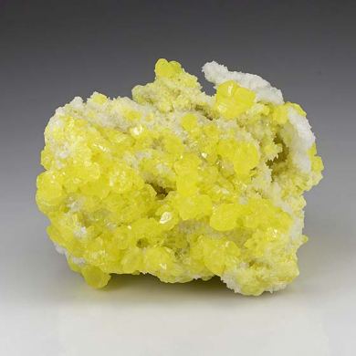 Sulfur with Aragonite