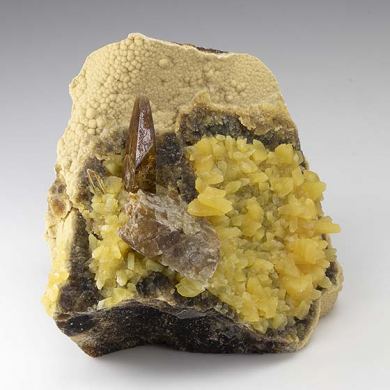 Barite with Calcite