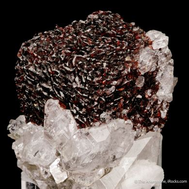 Spessartine Garnet on Quartz with Mica